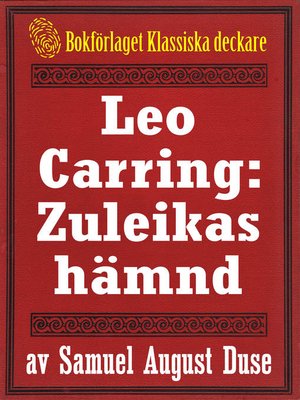cover image of Leo Carring: Zuleikas hämnd